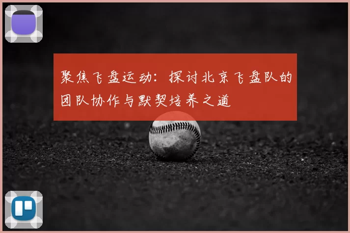 聚焦飞盘运动：探讨北京飞盘队的团队协作与默契培养之道